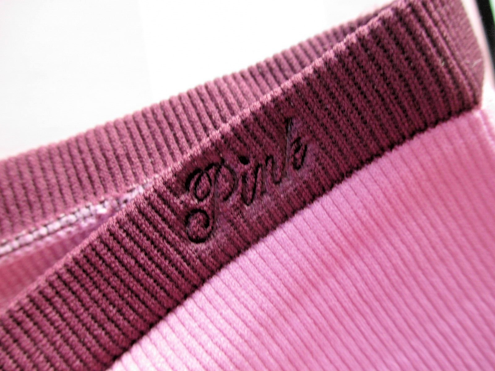 VICTORIA’S SECRET PINK Seamless Hiphugger Panty S L Pink NWT Maroon Trim VS Rib