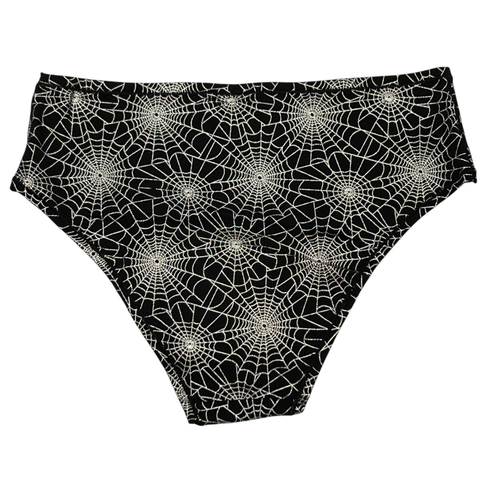 NWT VICTORIA’S SECRET PINK Cheeky Pantie Sz XS-S-M-L-XL-XXL Black Silver Webs