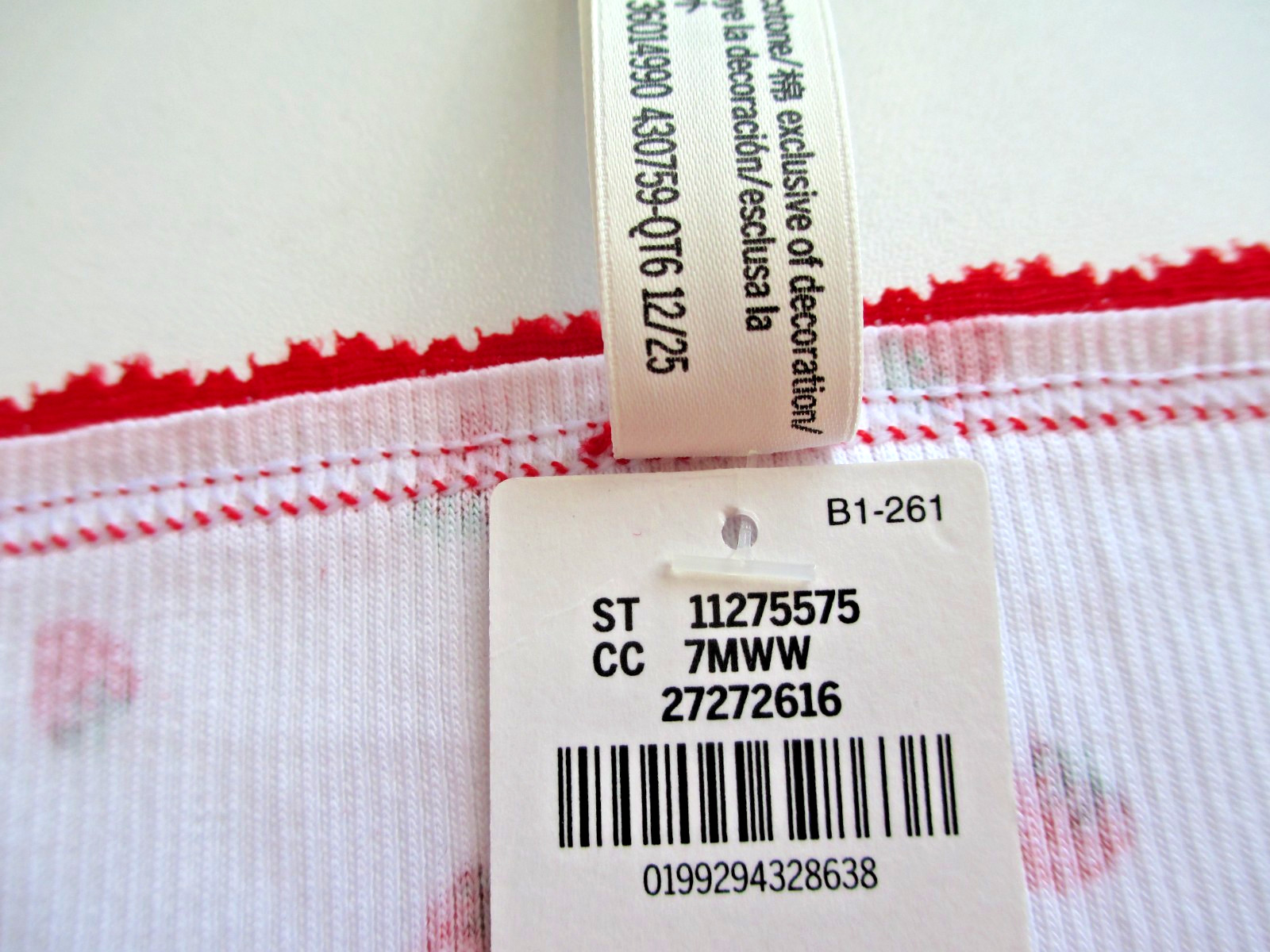 VICTORIA’S SECRET PINK Cotton String Bikini Panty M L XL White Red NWT Lace Trim