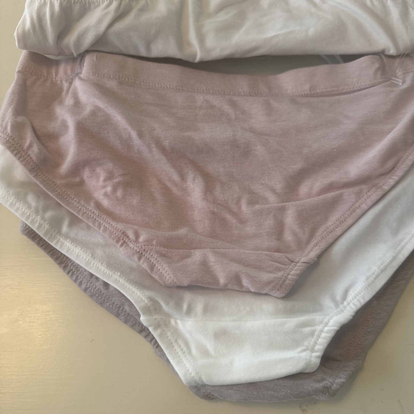 Born ~ Womens Cotton Hipsters Underwear Panties 5 pack Organic Cotton ~ Medium