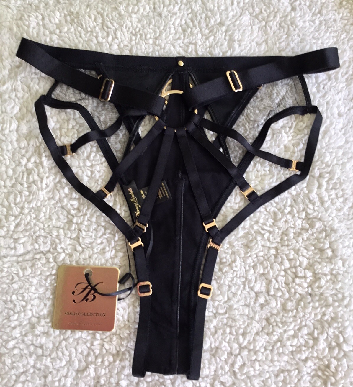 🌟AUTHENTIC HONEY BIRDETTE MISTRESS T BLACK BRIEF SIZE M BRAND NEW WITH TAGS🌟