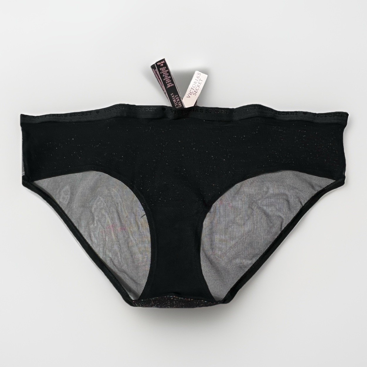 Victoria’s Secret Hiphugger Hipster Panty Rainbow Multicolor Glitter M NEW