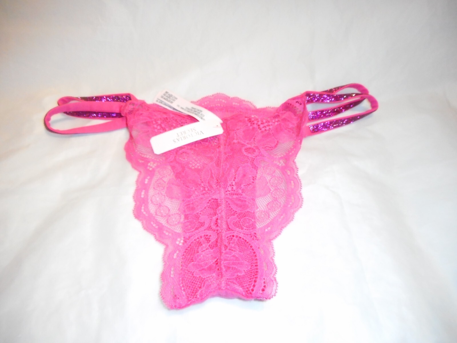 Victoria’s Secret Shine Strap Rhinestone Very Sexy Brazillian Slip Panty Xs/xp