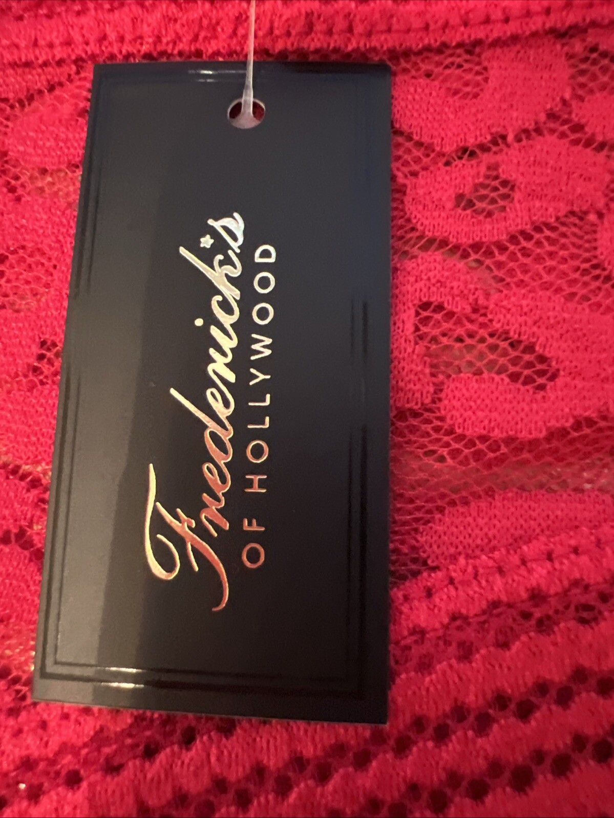 Frederick’s of Hollywood Demi Panties Lace Cranberry Medium