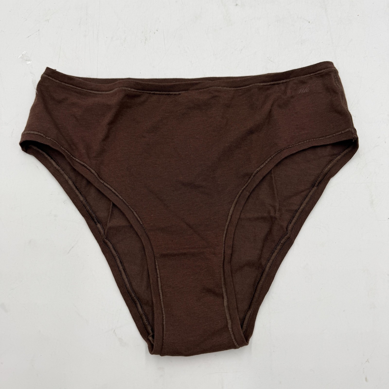 PINK Cheeky Panties Women’s Large Brown Jersey Cotton Stretch Underwear Spandex