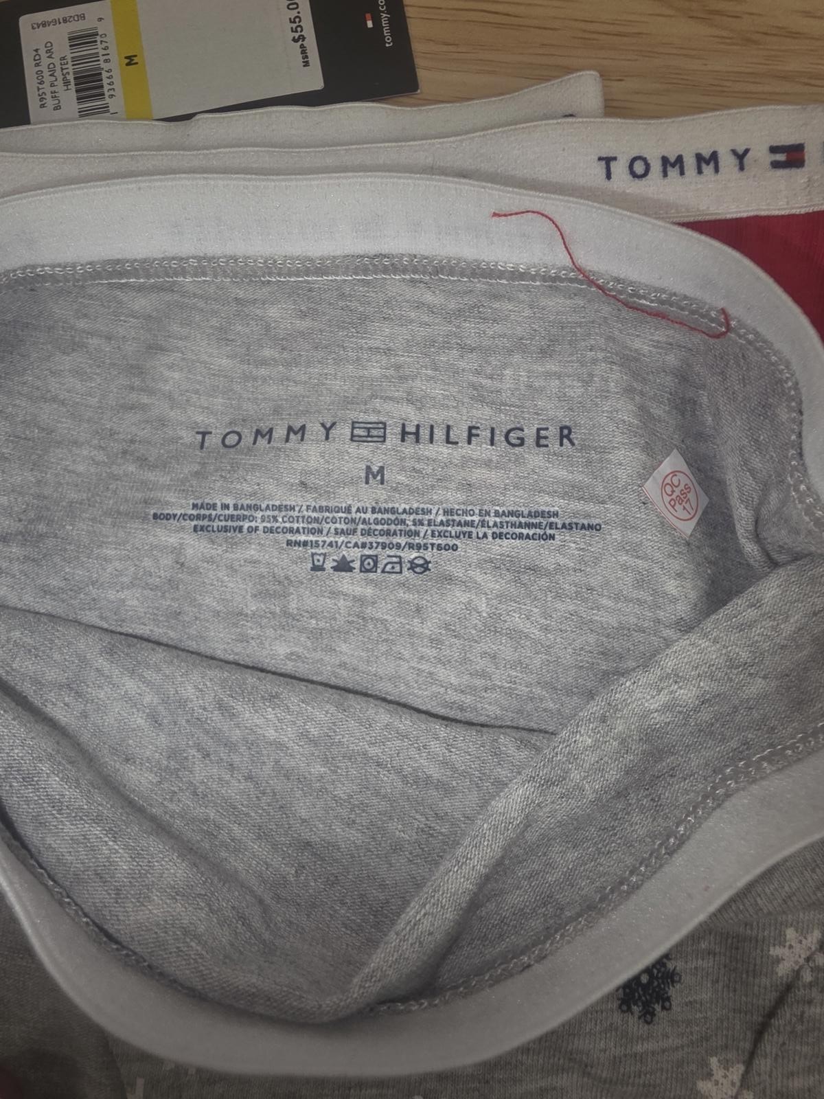 Tommy Hilfiger Women’s Classic Cotton Logo Hipster Panty 4‑Pack Medium