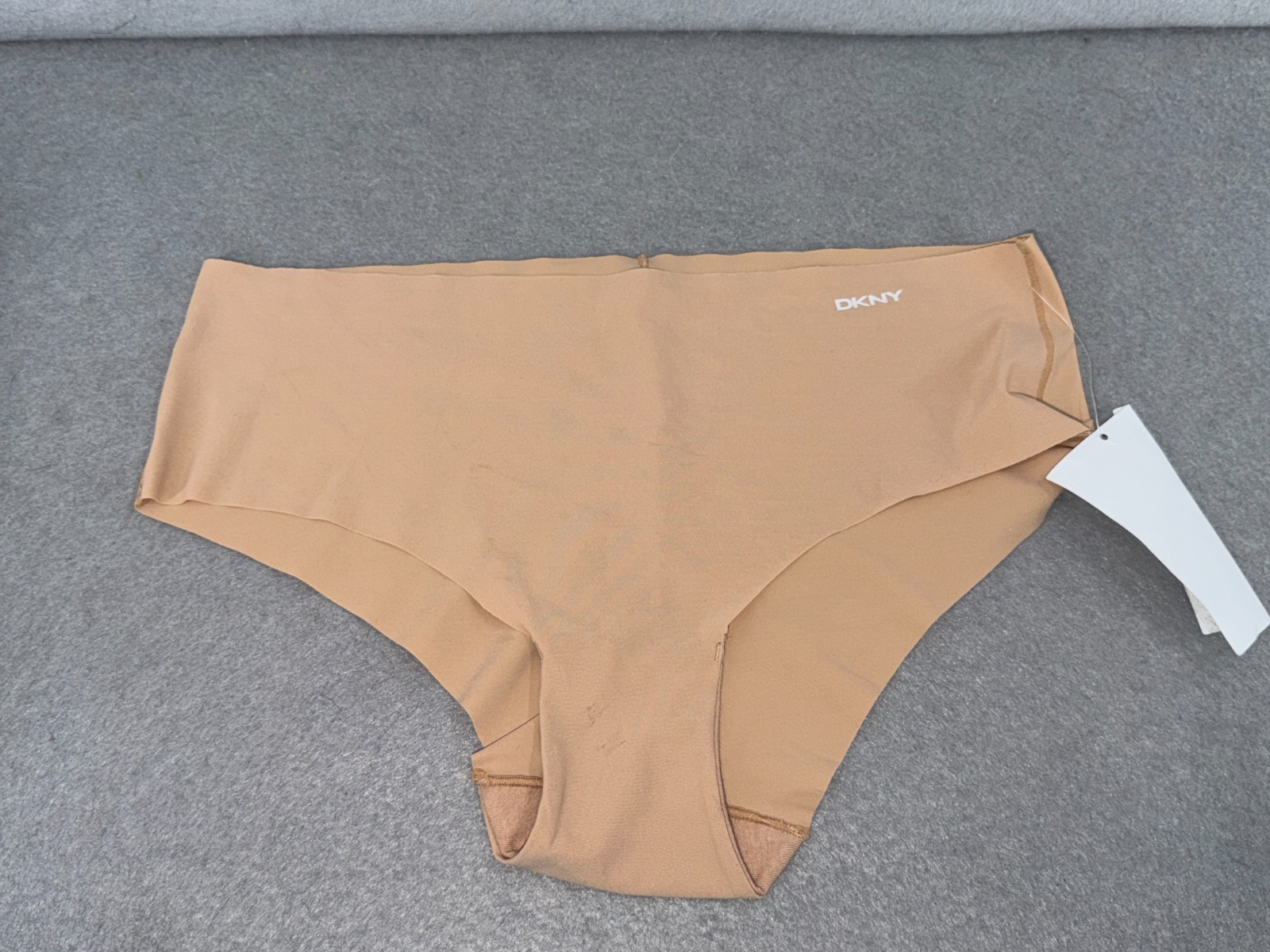 DKNY Litewear Cut Anywear Logo-Printed Hipster Underwear DK5028 Size M Nude