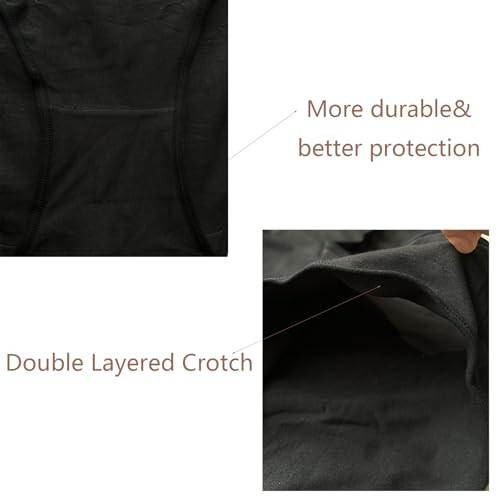 Women’s Cotton Underwear Plus Size XL-5XL 4X-Large 5 Pack Plus Panties Black