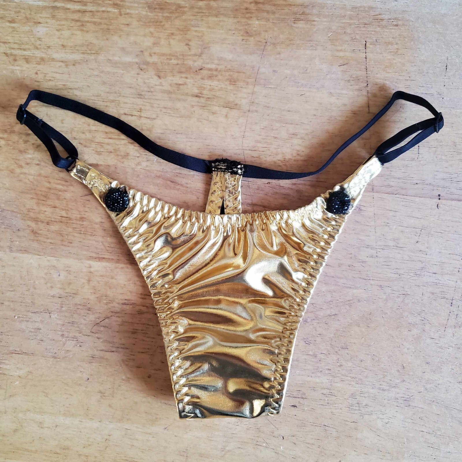 Gold Metallic Thong