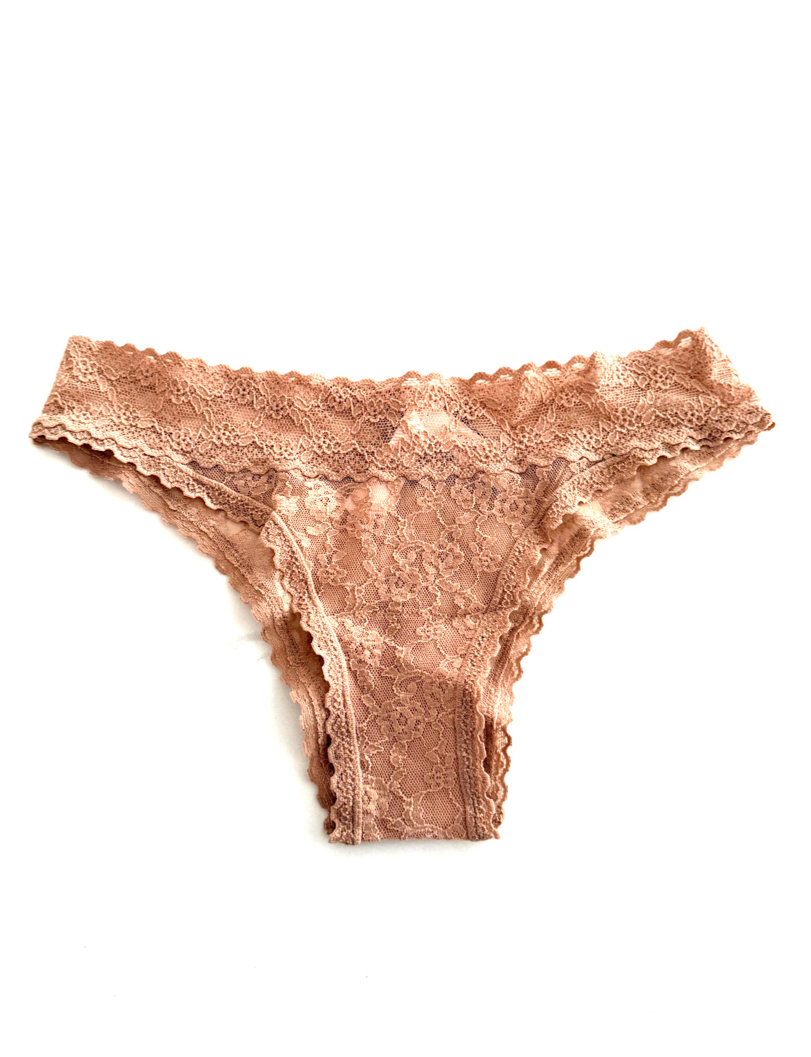Victoria’s Secret The Lacie Lace Cheekini Panty Beige