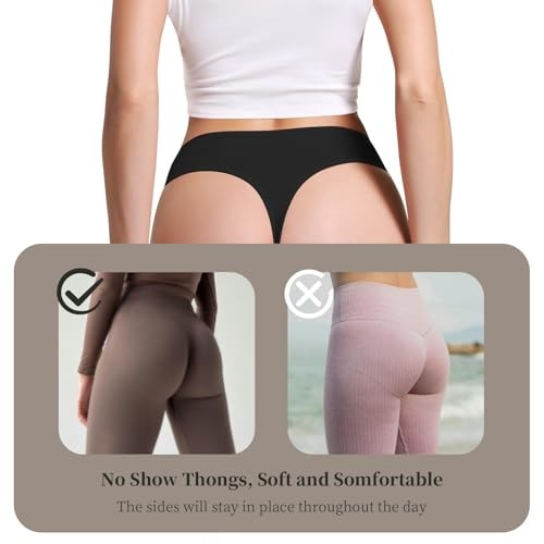 High Waist Cotton Thongs Women Cotton Rib X-Large Tropical 6 Pcs-cotton Rib