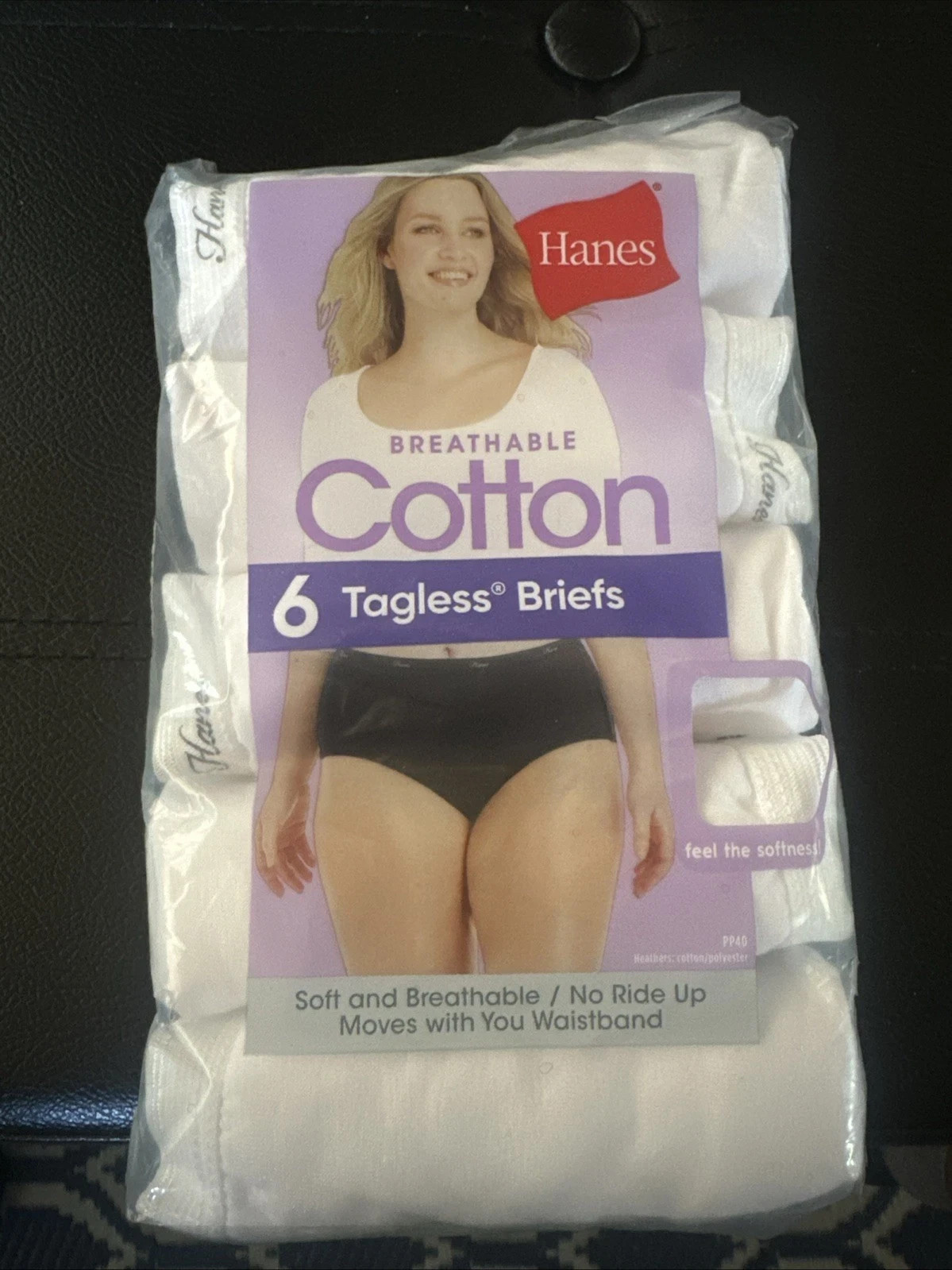Women’s Hanes 6pk Cotton Briefs White size 10/3XL FREE SHIPPING
