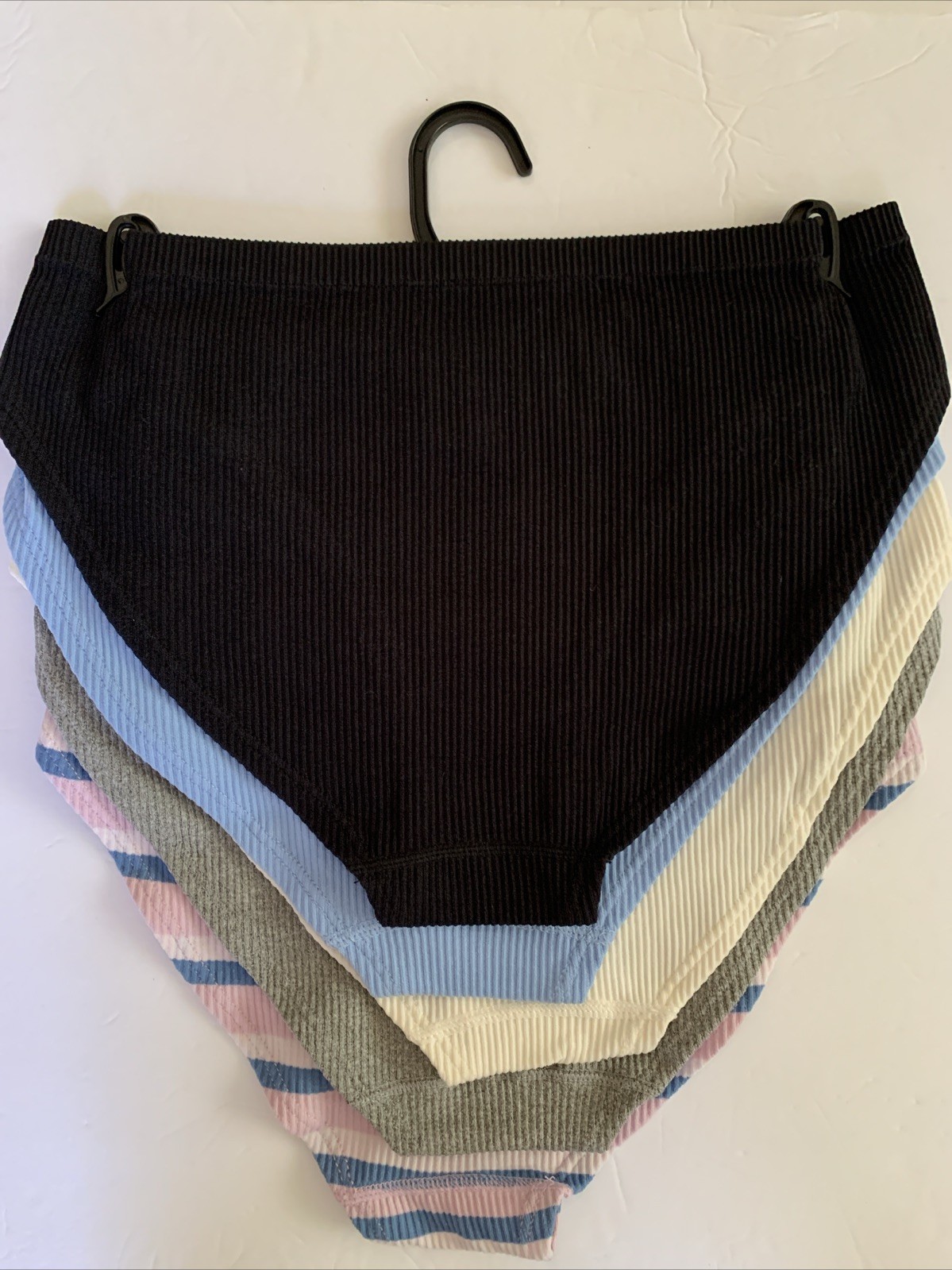 Lucky Brand Lot Of 5 Underwear Panties XL New NWT Black White Blue Gray Striped