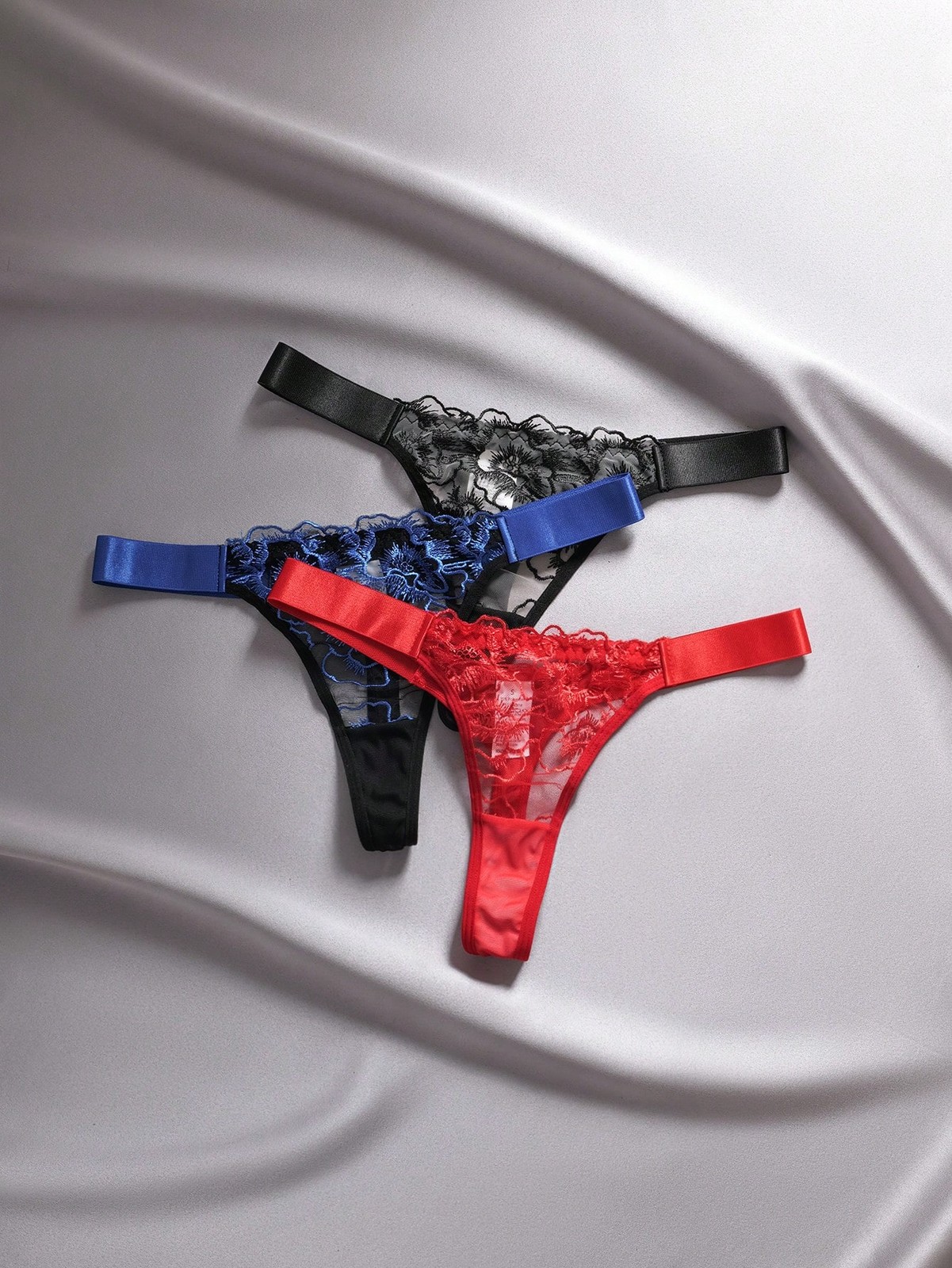 3 piece/set elegant ladies knickers with embroidery and patchwork cheap 24