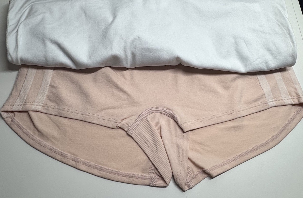 ADIDAS Women’s Size M Boyshort 3-Pack Panties Underwear LOGO Blue Pink White