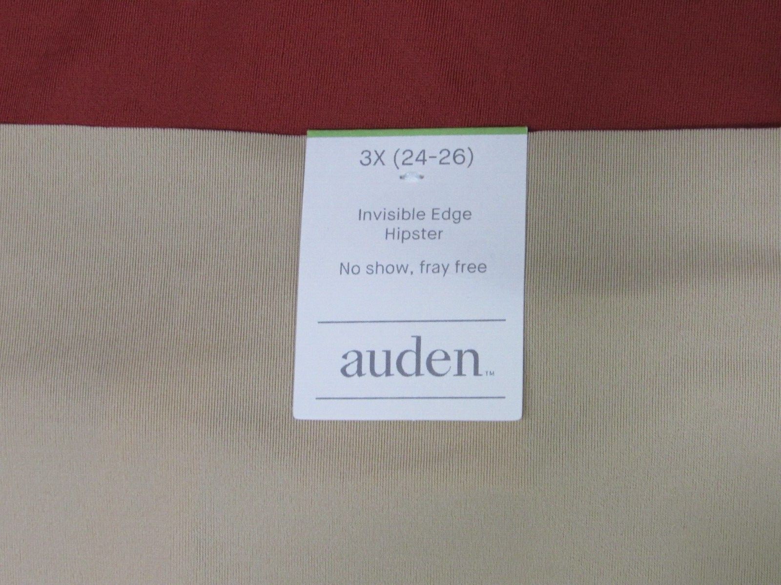 Women’s Plus Size Invisible Edge Hipster 2 Pack Panties Auden 3X (24-26)