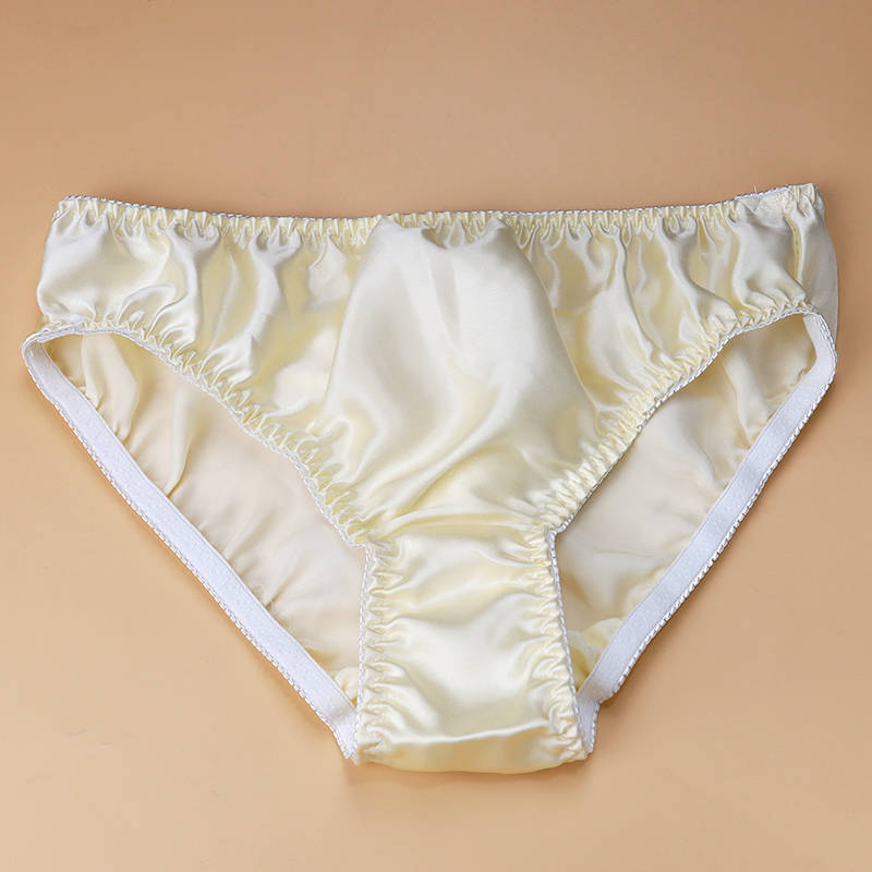 Womens 100% Silk Knickers Bikini Mid-rise Daily Hipster Panties Brief Underpants