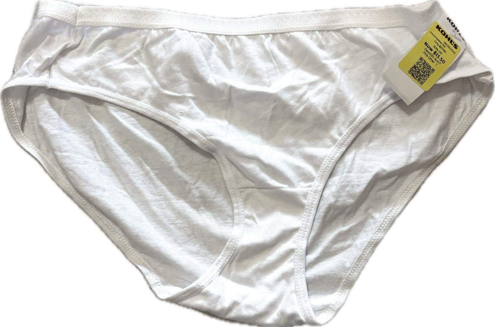 NEW Variety Pack No Pkg Women’s Hanes 7/L Tagless Hi-Cut & Brief Underwear 5pk