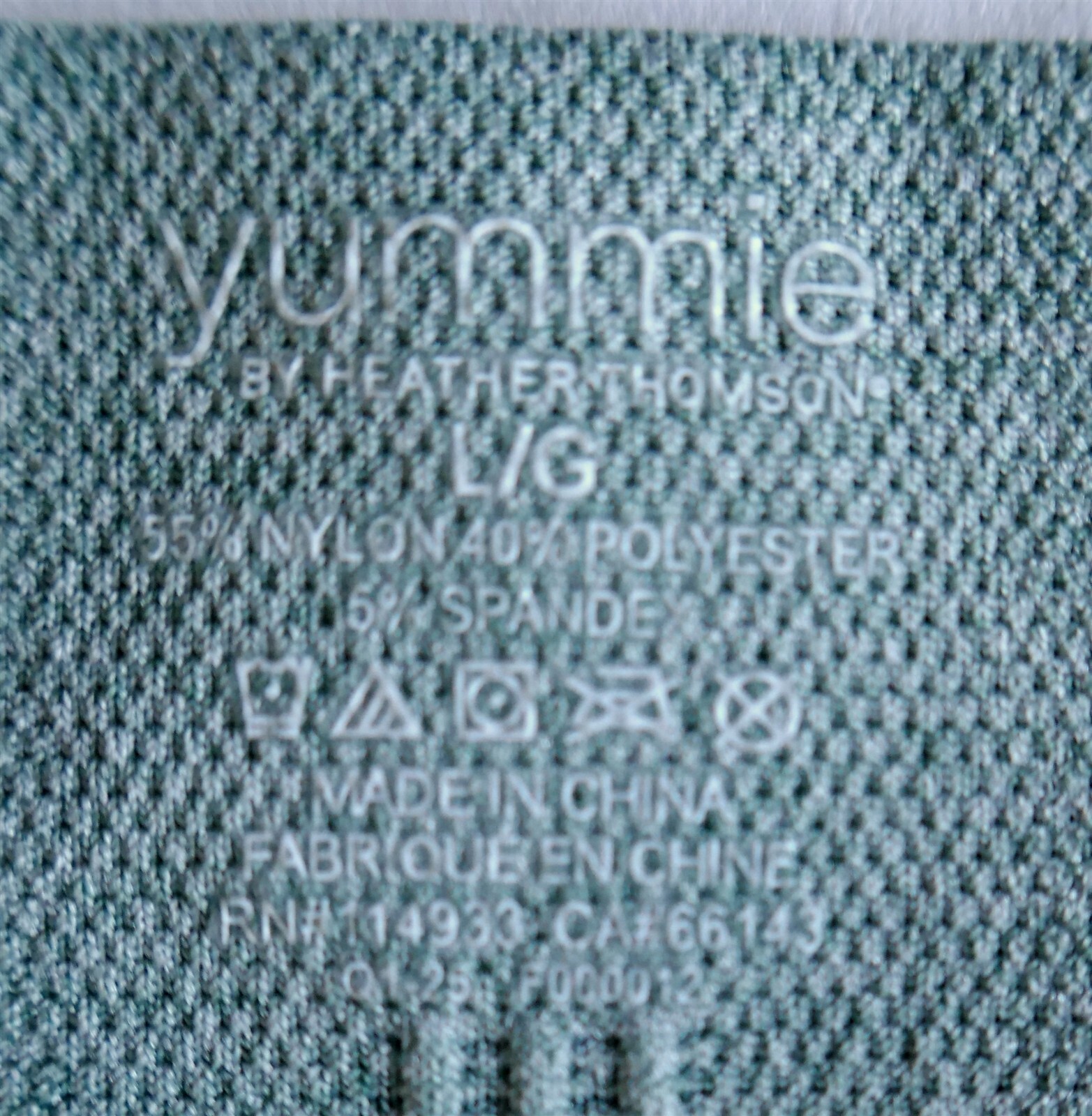 NWOT Yummie Heather Thomson Green Seamless Retro Brief Women L Nylon/Poly/Spandx