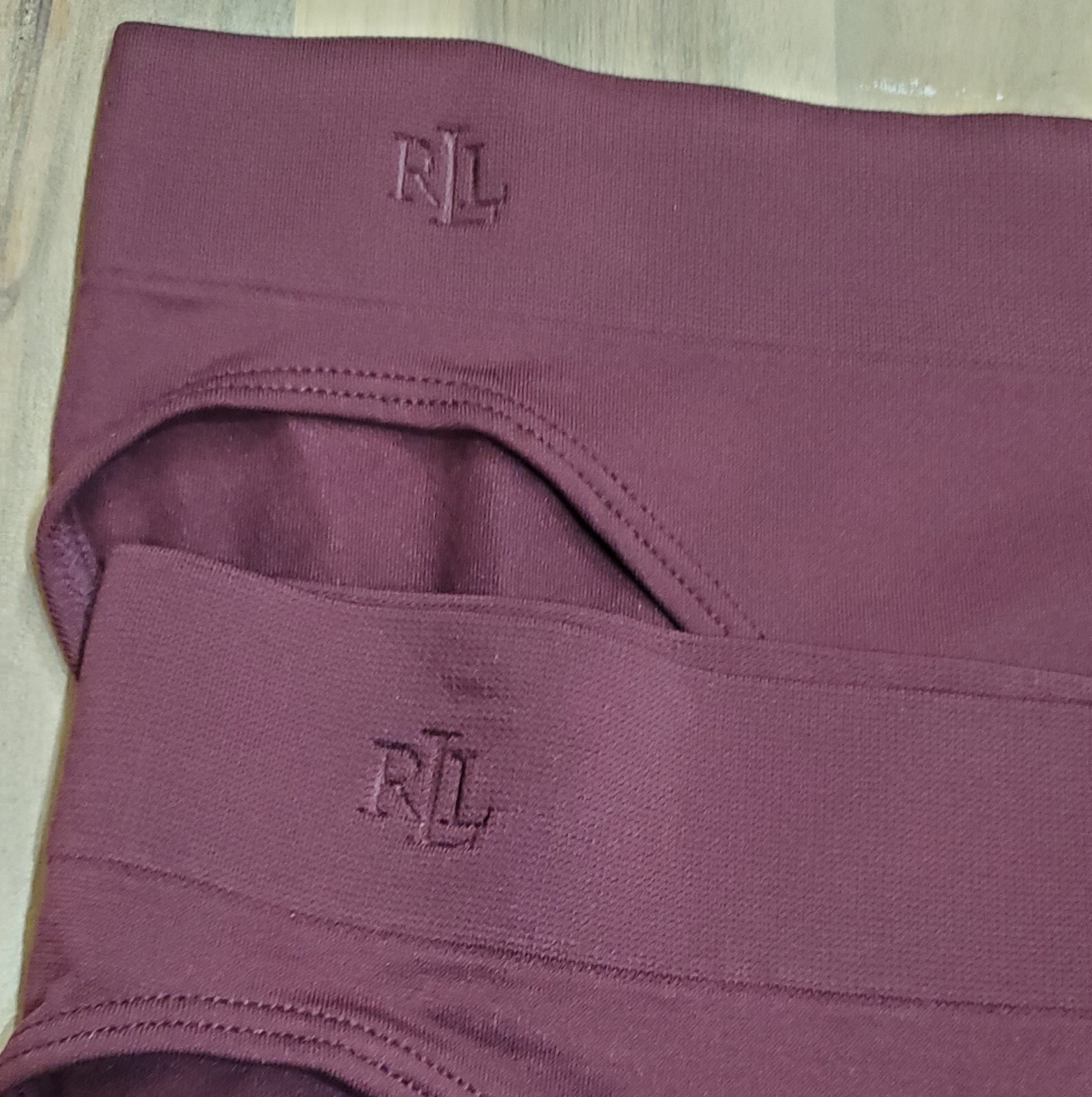 Lauren Ralph Lauren Women’s Monogram Mesh Jacquard Bikini 4L0048 Sze Medium Wine