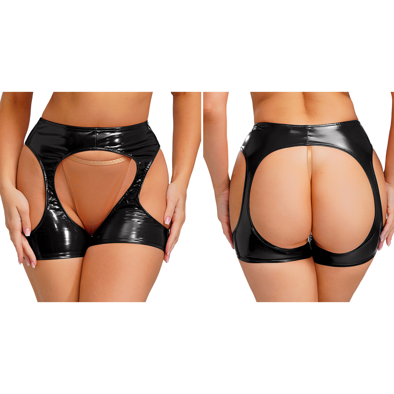 Womens Hot Panties Open Crotch Nightwear Bodycon Shorts Nightwear Brief Clubwear