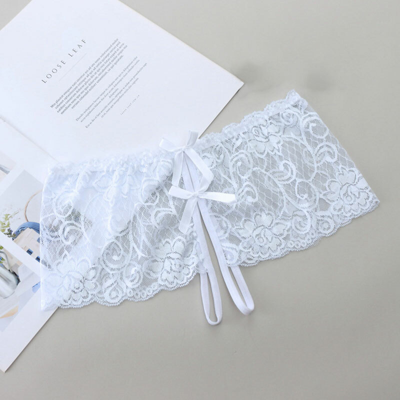 Sexy Womens Crotchles Panties Low Waist Lace Sheer Underwear Boyshorts Lingeries