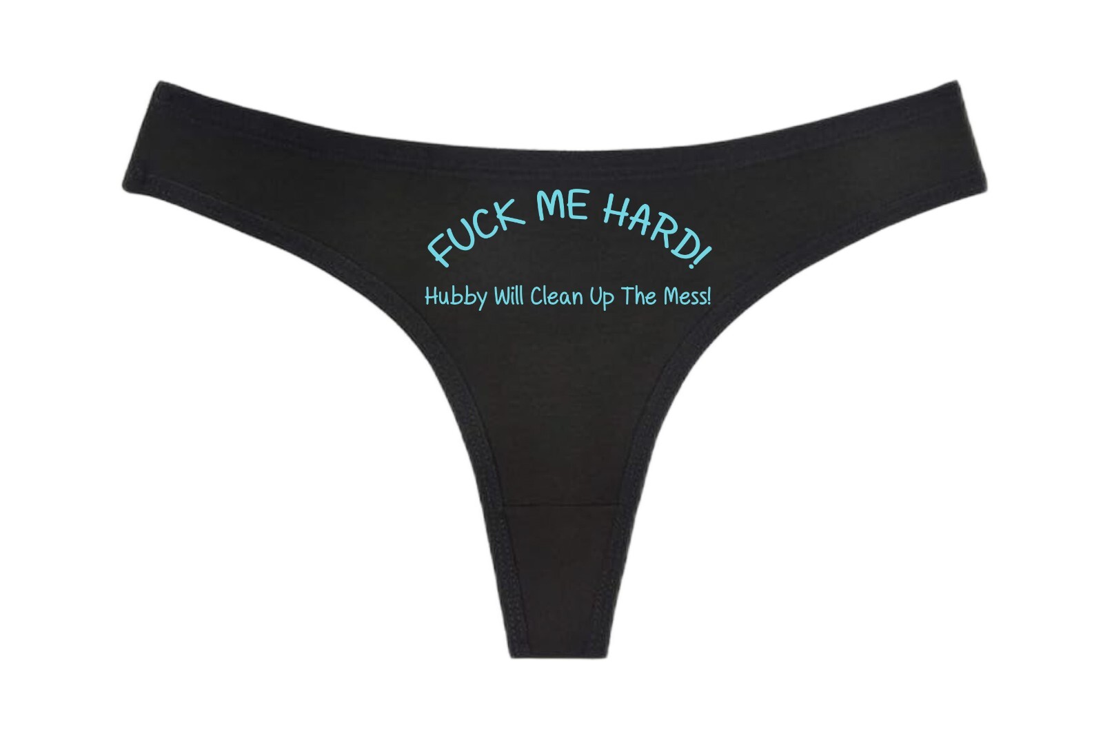 *UCK ME HARD HUBBY WILL CLEAN UP THE MESS – Black Thong – Swingers Hot Wife MFM