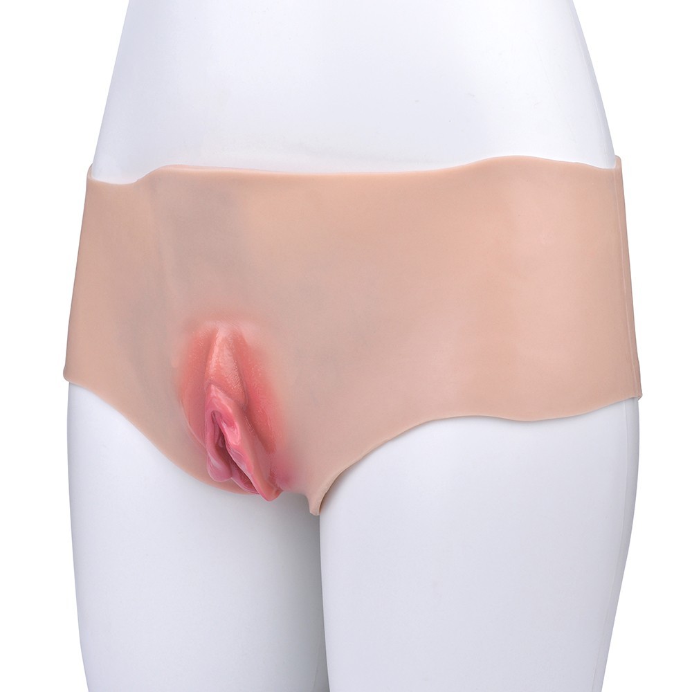Men’s Vagina Panties with Insertable Channel for Crossdressing Transgender