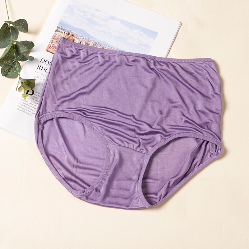 3 Pairs Mulberry Silk Underwear Women’s Briefs Plus Size Real Silk Lady Panties