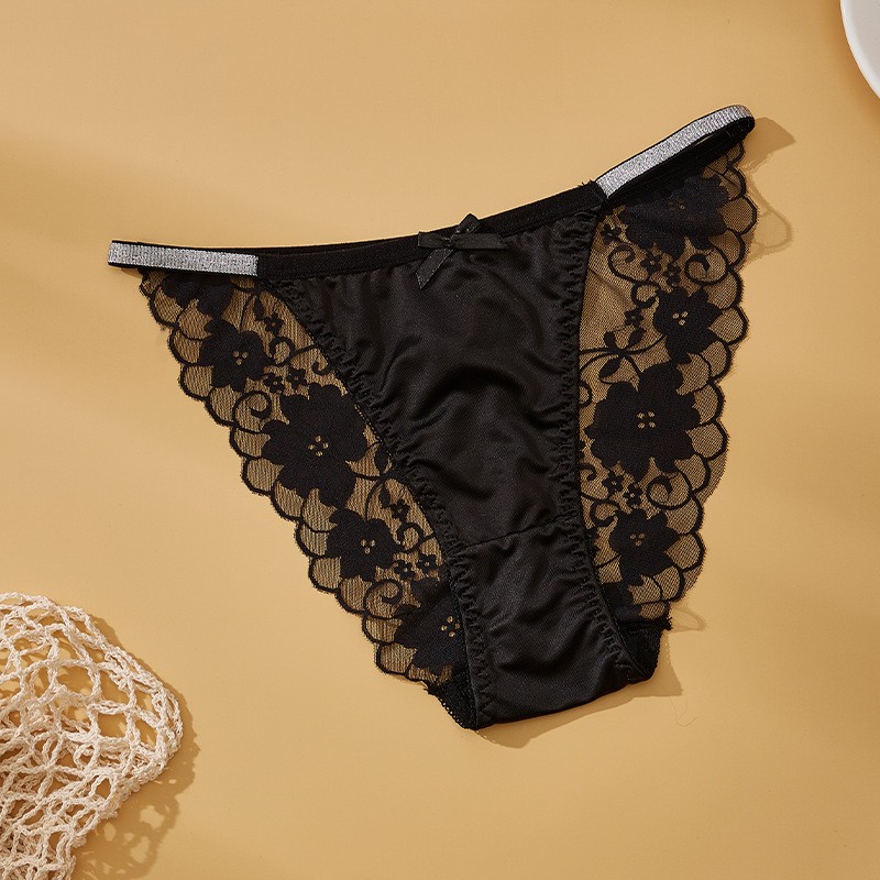 5 Pack Lot Sexy Womens Lace Panties Bikini Lingerie See Through French Underwear