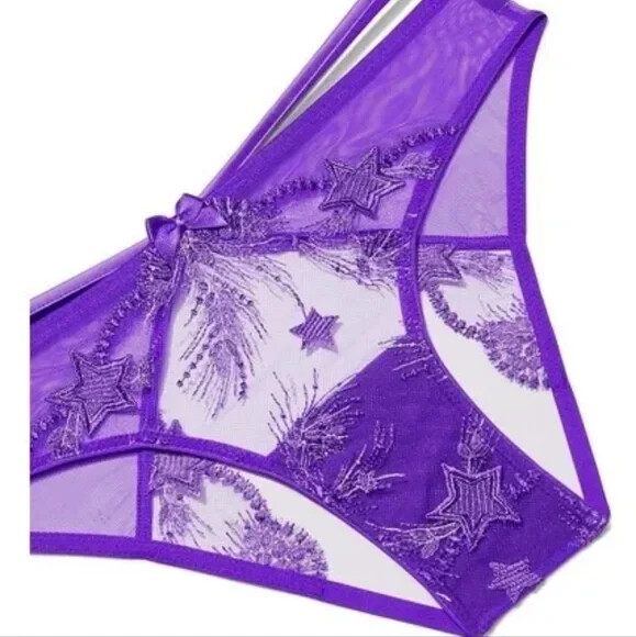 Victoria’s Secret Very Sexy Cheekini Tanga Panty Color Purple Medium