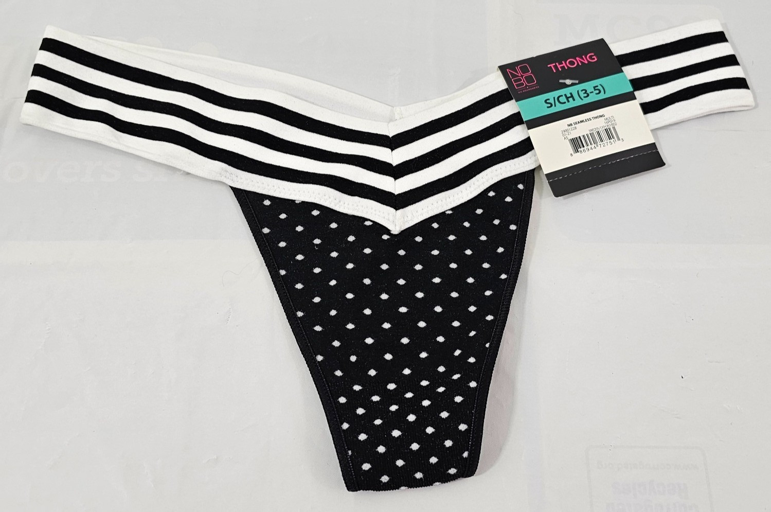 No Boundaries NOBO 4-Pack Multi-Color Seamless Thong Panties – Size Small NWT