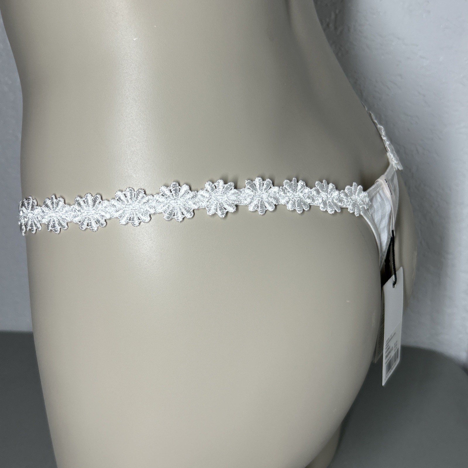 Marie Jo 0600413 Avero String Thong Panty UK XL Floral Band White
