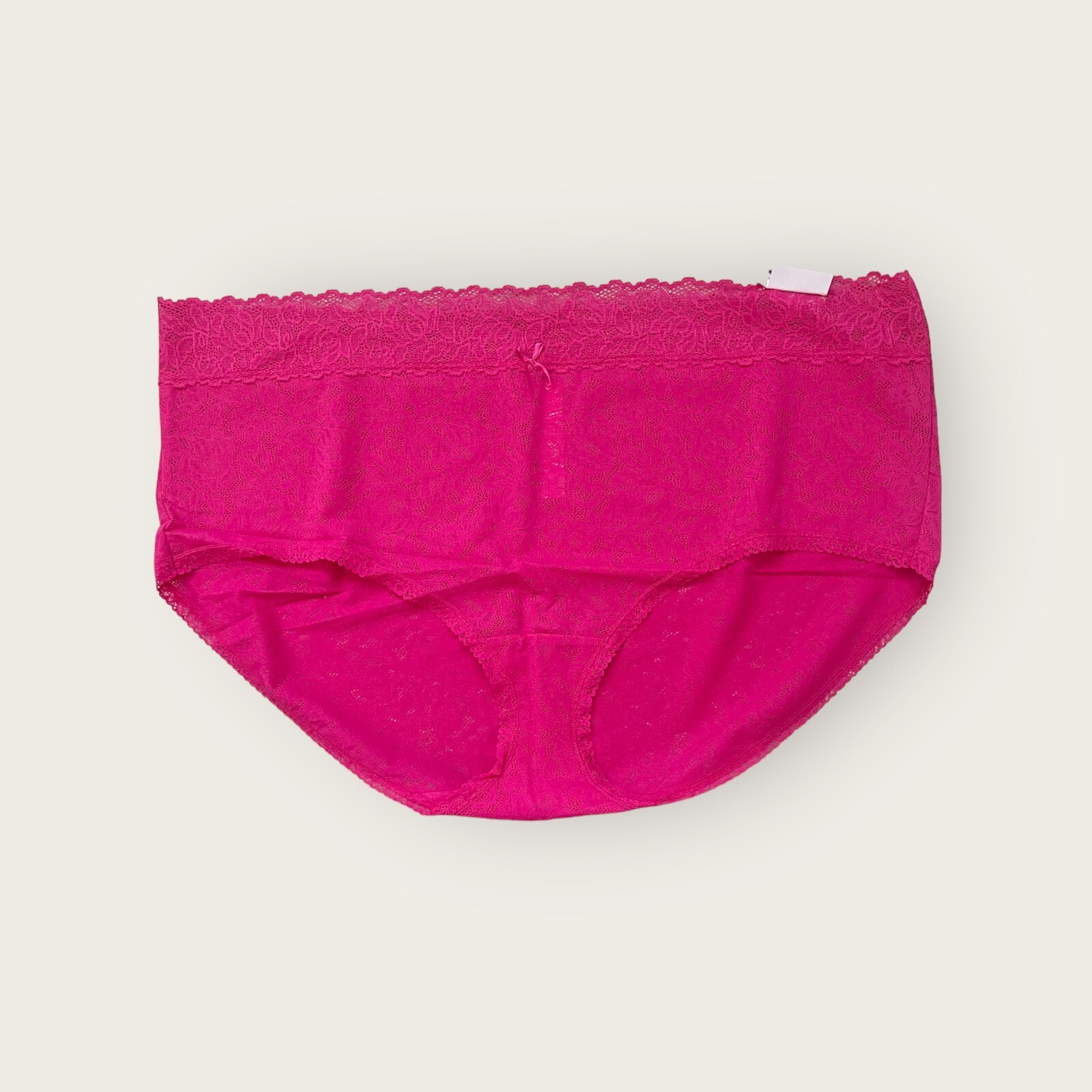 Lane Bryant Cacique Stretch Lace High Leg Brief Panty Pink sz 26/28 (3048)