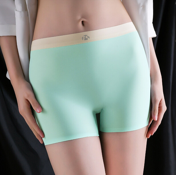 6 Pack Lot Sexy Women Ice Silky Boyshort Panties Underwear Seamless Boxer Shorts