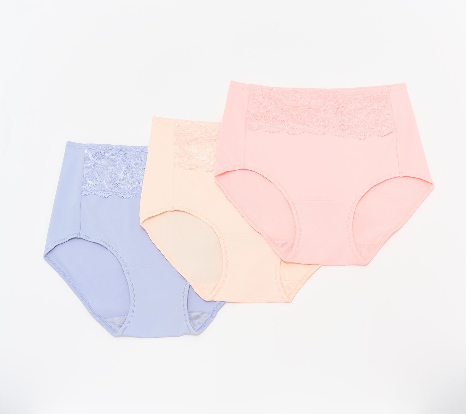 Breezies Women’s Panties Sz S Natural Curves Full Brief Panty Blue A692394