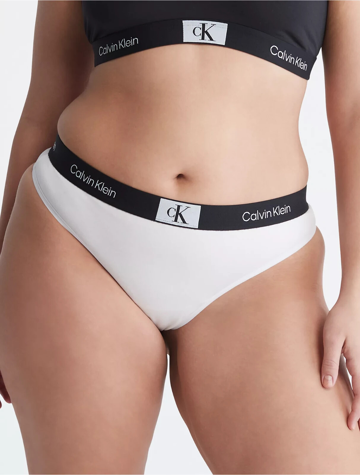 NWT Calvin Klein Women’s (1X-LARGE) Calvin Klein 1996 Plus Size THONG QF7227-110