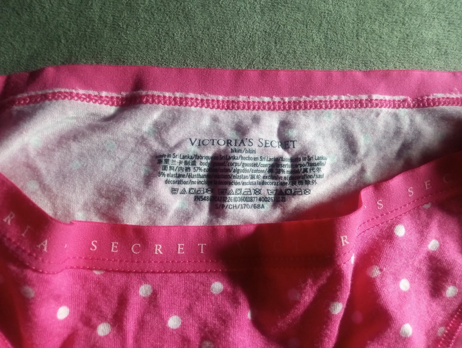 Victoria’s Secret Signature Small 28″ 30″ 32″ Pink Polka Dots Bikini Panties