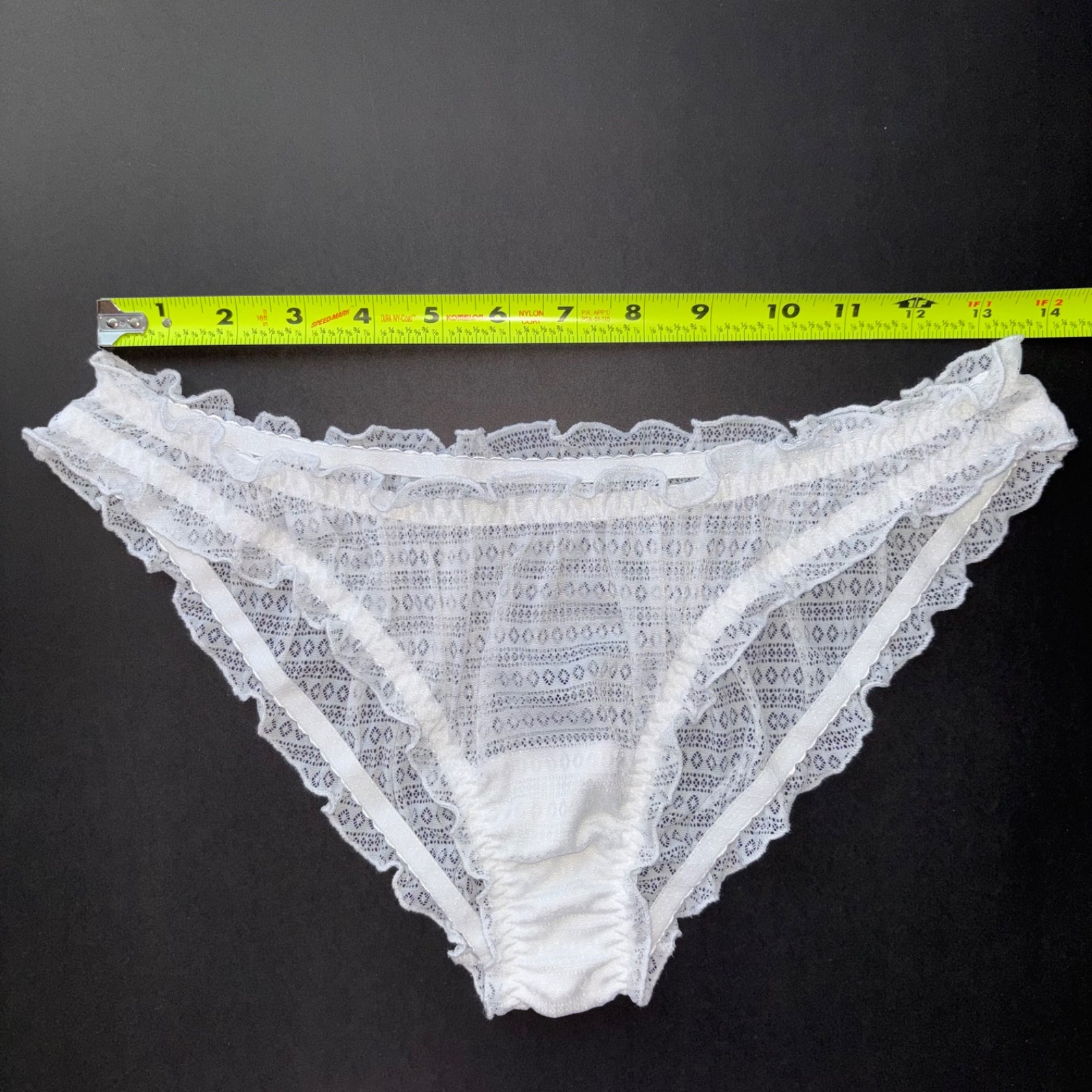 RUFFLE Panties BLOOMER White RETRO Lingerie HANDMADE Sissy UNDERWEAR XS S
