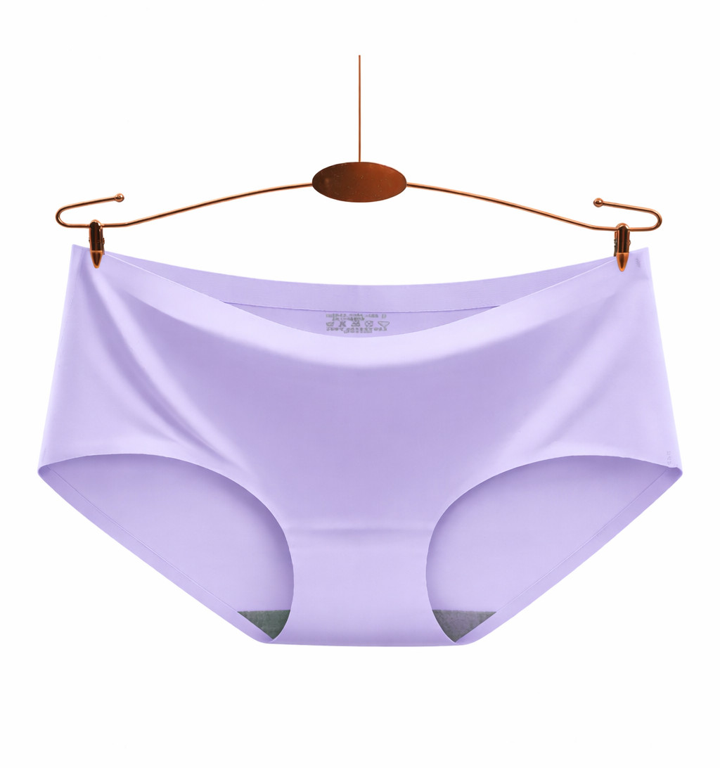 Ladies Panties Ice Silk Seamless Knickers Comfort Underwear Soft Smooth 3/6 Pack