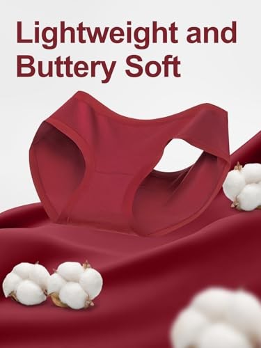 Women’s Cotton Underwear Full Coverage Soft Briefs Stretch Medium 6 Color Packs