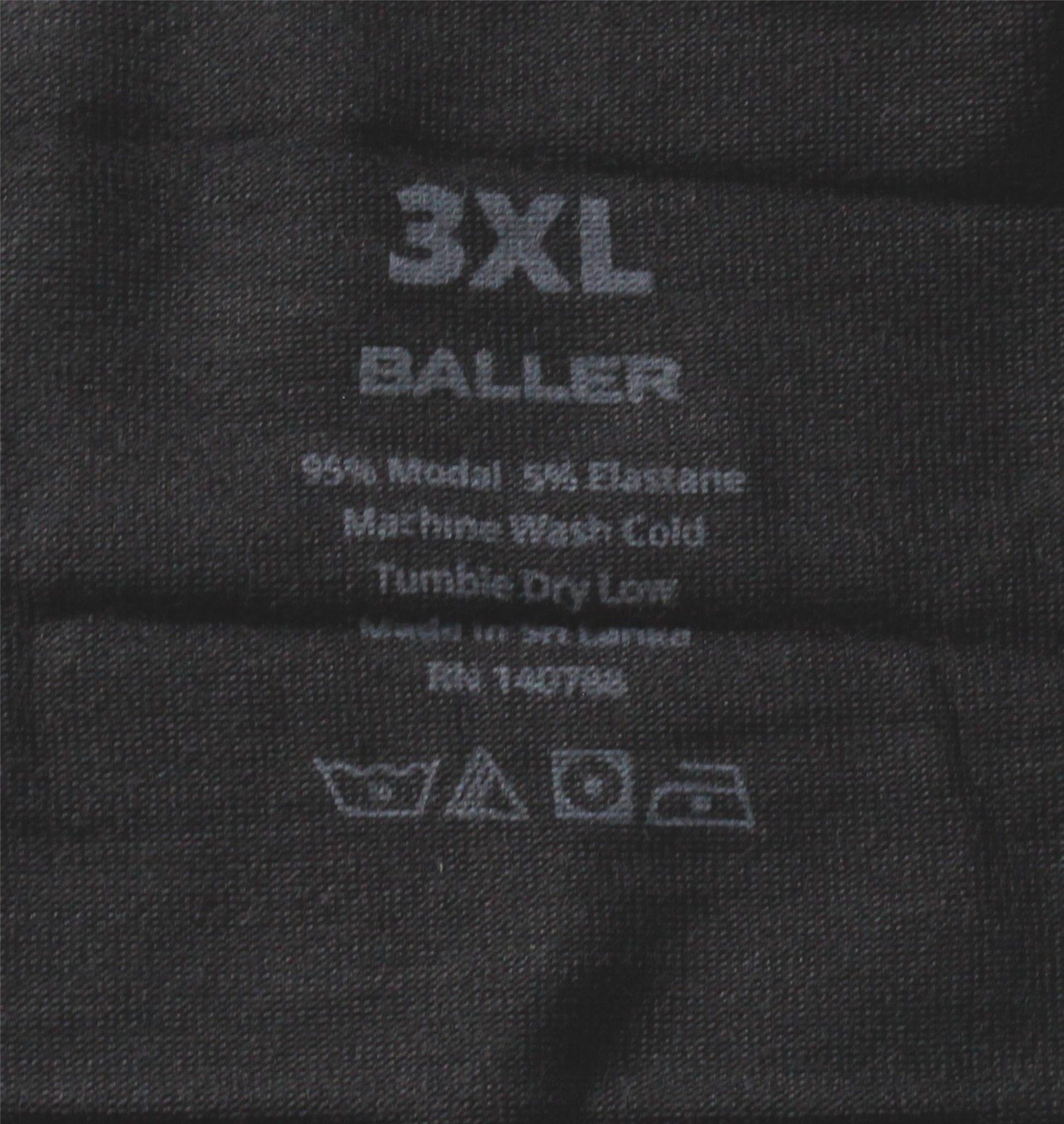 Woxers Women’s Baller 2.0 5″ Inseam Mid Rise Boxer Briefs NN7 Black 3XL NWT