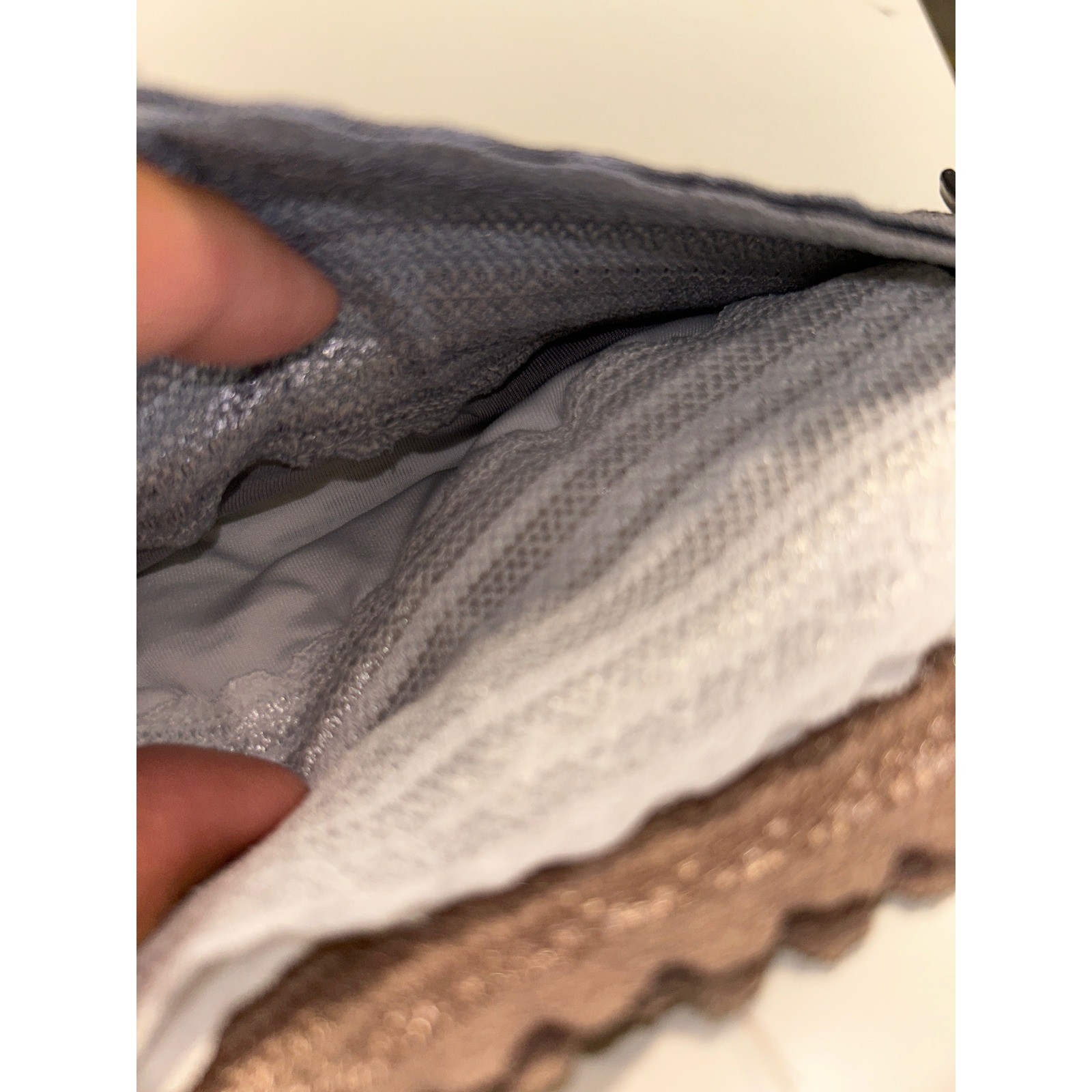 Warners Blissful Benefits 3 Pack Hi-Cut Panties XL 16/18 Microfiber Lace Grey