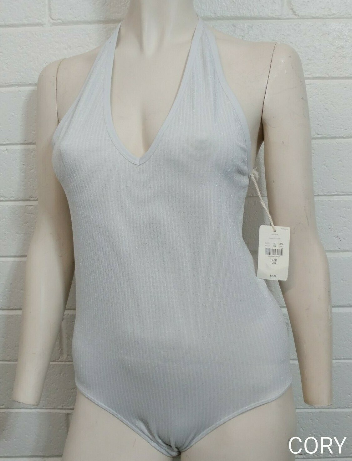 NWT JASMINE & GINGER INTIMATES LINGERIE BODYSUIT SNAP CROTCH T~BACK SIZE L/7