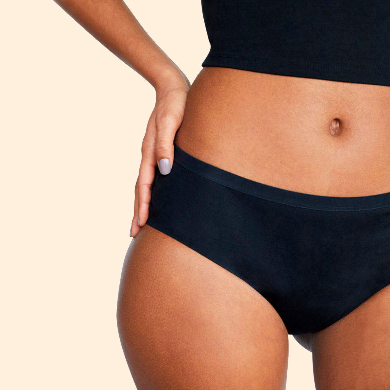 HIPHUGGER- BLACK- ICON SPEAX-UNDERWEAR FOR MODERATE LEAKS-MULTIPLE SIZES
