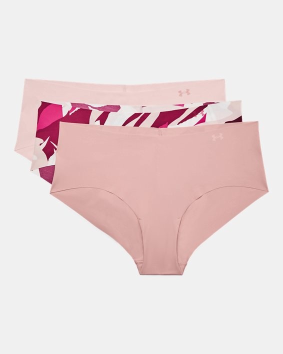 Womens Under Armour Pure Stretch Hipster Panties Underwear Panty 3 Pack S L NEW