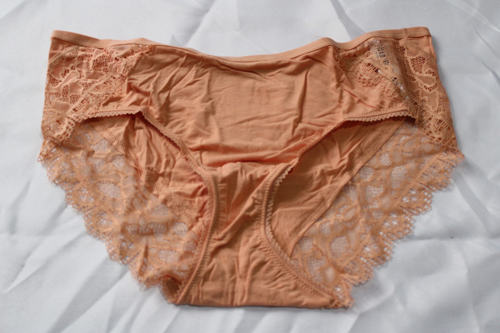Soma Women’s Hipster Panty With Enchanting Lace DH3 Peach Clay Large NWT