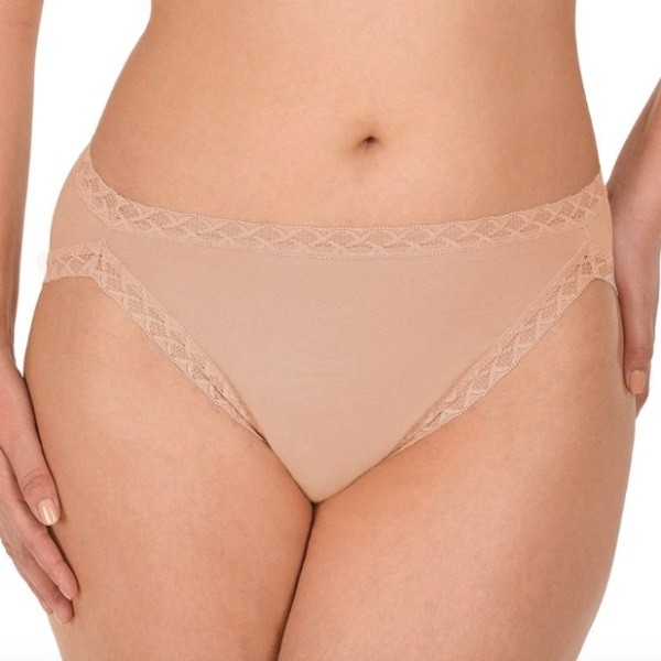 NWT Natori 4 French Cut Cotton Panty XL 152058 Beige 98863