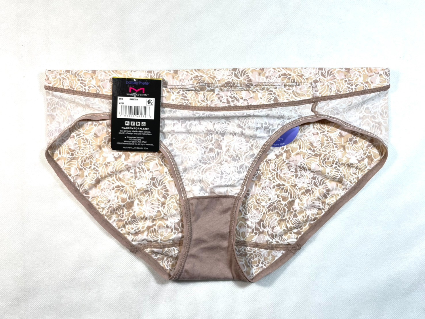 NWT Maidenform Women’s M Barely There® Invisible Look Bikini 2-Pack, DMBTBK