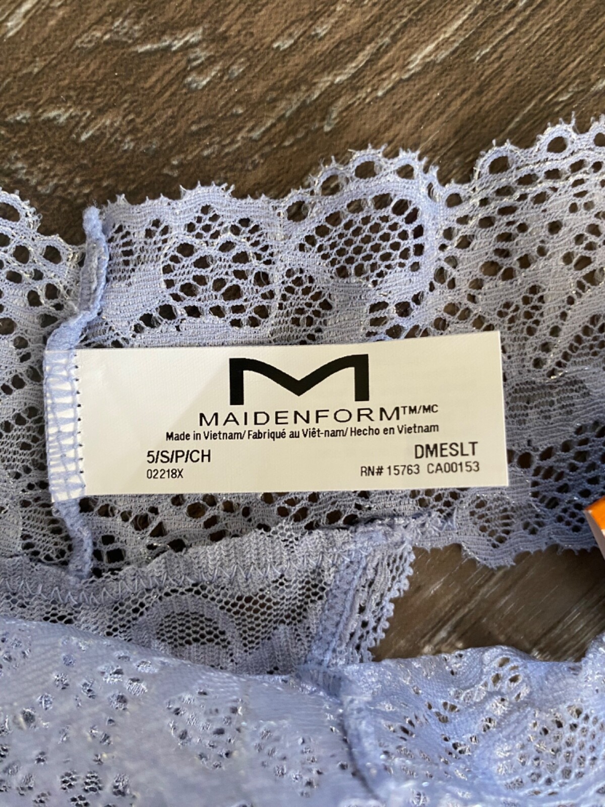MAIDENFORM nwt womens all-over lace thong Underwear Panties~Size SMALL/5~NEW